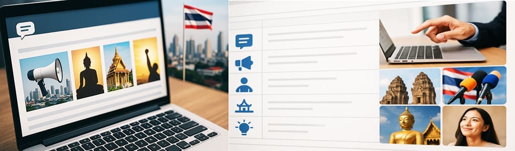 เว็บบอร์ดฟอรั่มออนไลน์ TalkzipStory ภาพจำลองเว็บบอร์ดฟอรั่มออนไลน์ มีหมวดหมู่ข่าว ข้อพิพาทไทย–กัมพูชา ธรรมะ เอกลักษณ์ความเป็นไทย และแรงบันดาลใจ